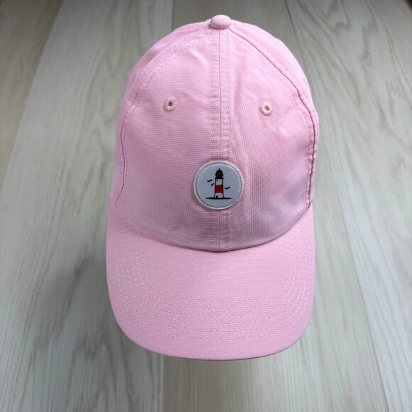 Imperial Mens Pink Sankaty Head Golf Club Adjustable Baseball Hat Cap Small Fit - Picture 1 of 8